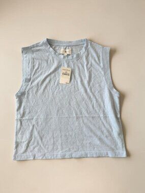 LOU & GREY Powder Blue Tank Top Size Medium NEW NWT